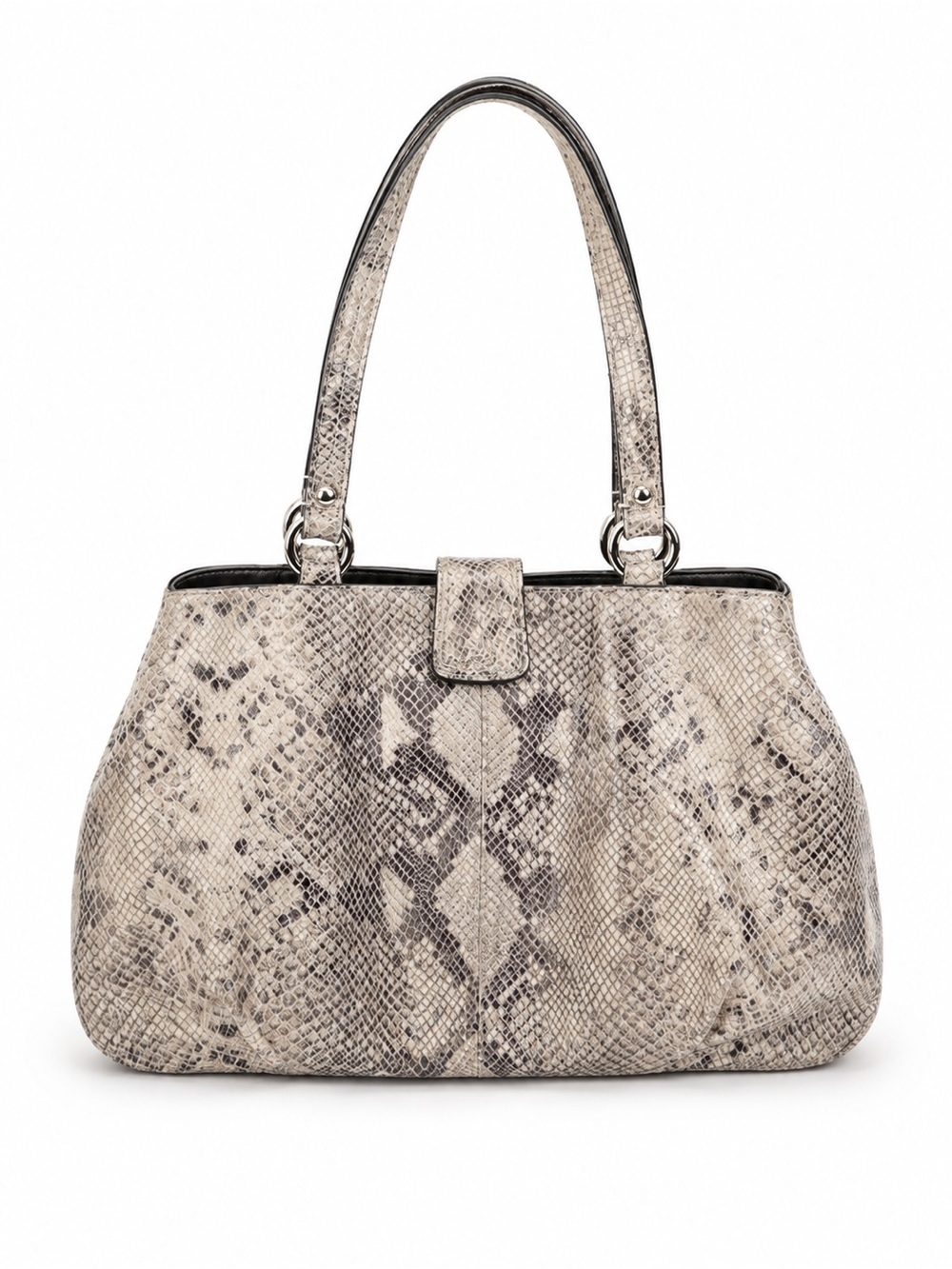 Coach - Soho Python Embossed Carryall Shoulder Bag - Gem